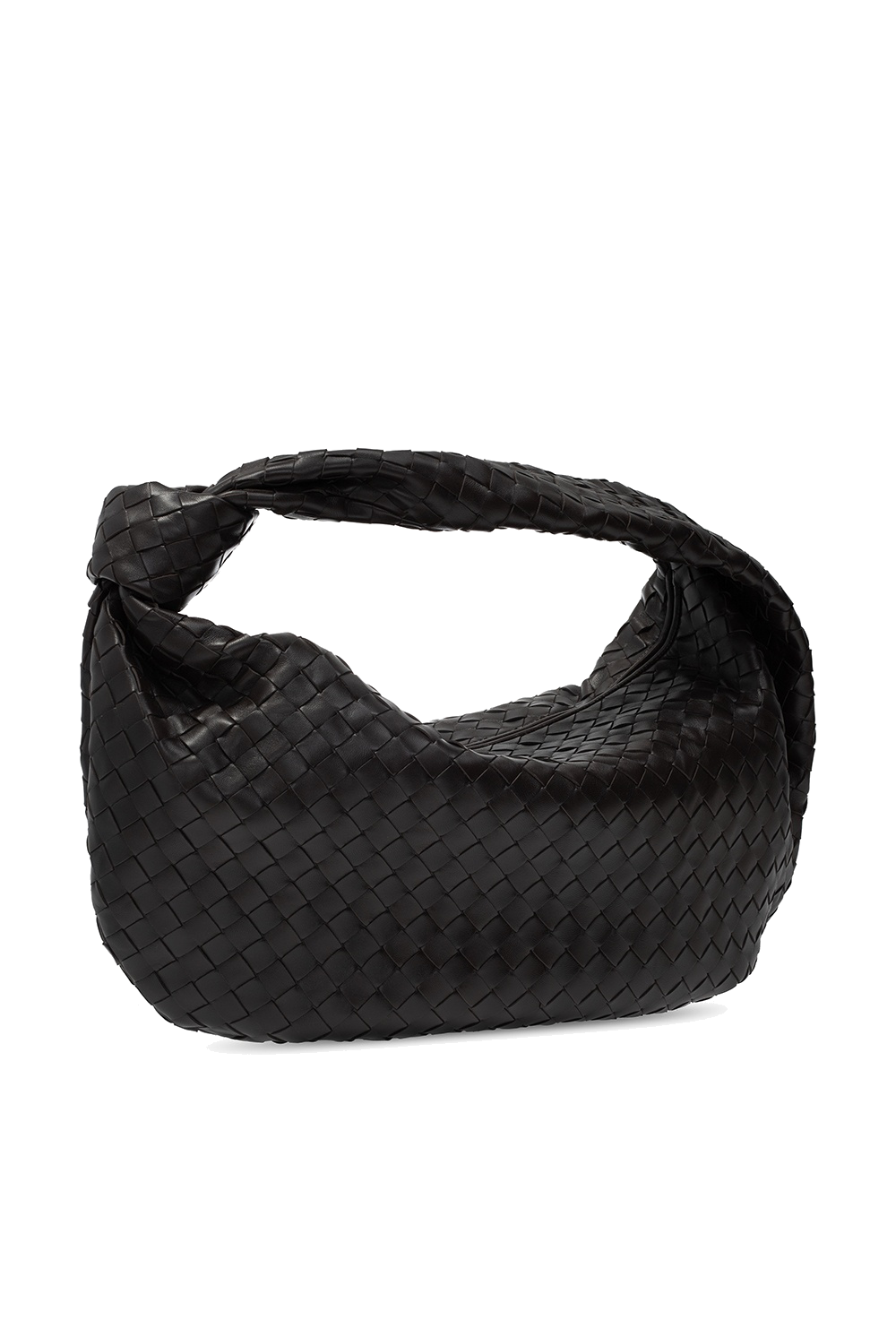 ショルダーバッグ・ポシェット BOTTEGA VENETA JODIE BAG Bottega Veneta - Mini Jodie Black Woven Leather Chain Bag